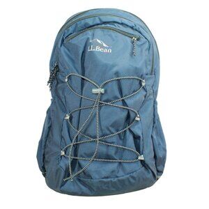 LL Bean Gray Classic Navy Comfort Carry Laptop Pack 30L School Backpack